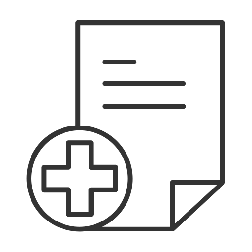 historial médico icono gratis