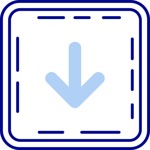 flecha hacia abajo icono gratis