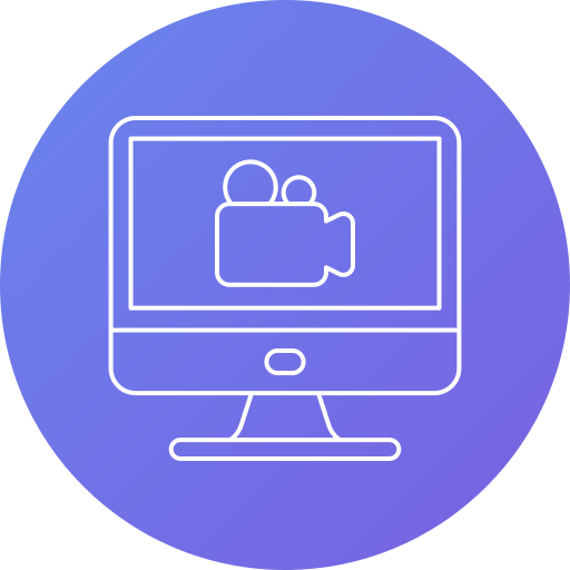 cámara de video icono gratis