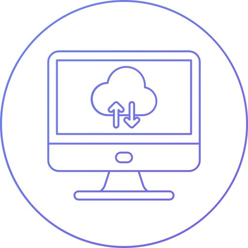 computación en la nube icono gratis