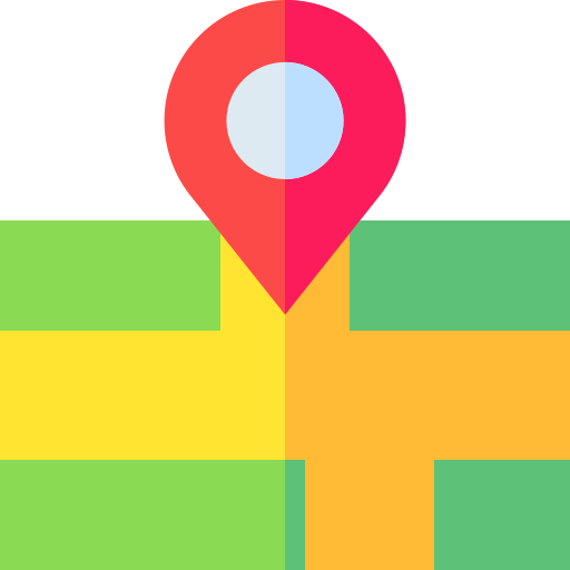 Map Basic Straight Flat icon