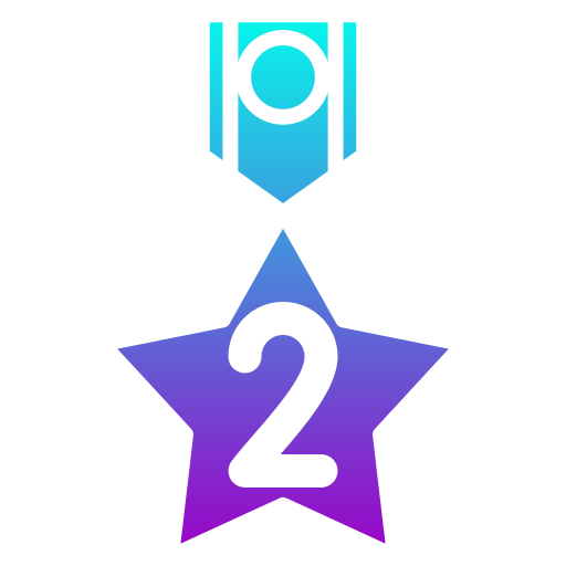 insigne de 2ème position Icône gratuit insigne de 2ème position Icône gratuit