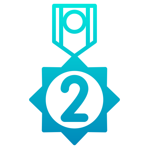 insigne de 2ème position Icône gratuit insigne de 2ème position Icône gratuit