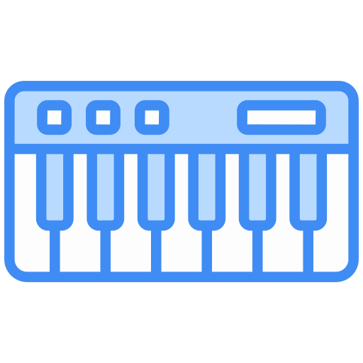 teclado piano icono gratis