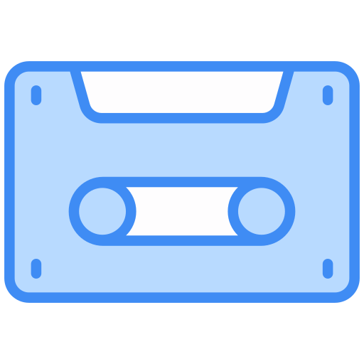 Music cassette free icon