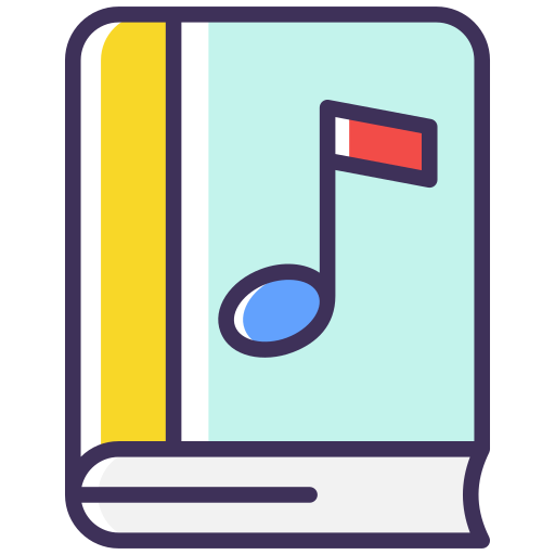 libro de música icono gratis