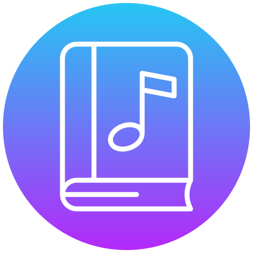 libro de música icono gratis
