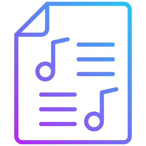 partitura icono gratis