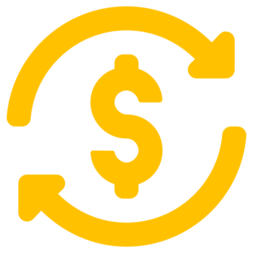 flujo de fondos icono gratis