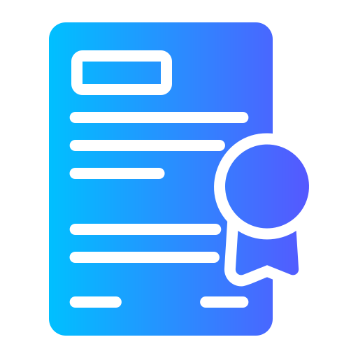 certificado icono gratis