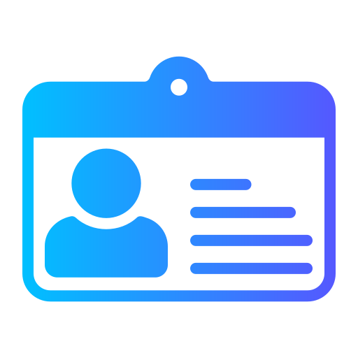tarjeta de identificación icono gratis