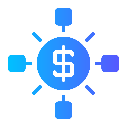 distribución icono gratis