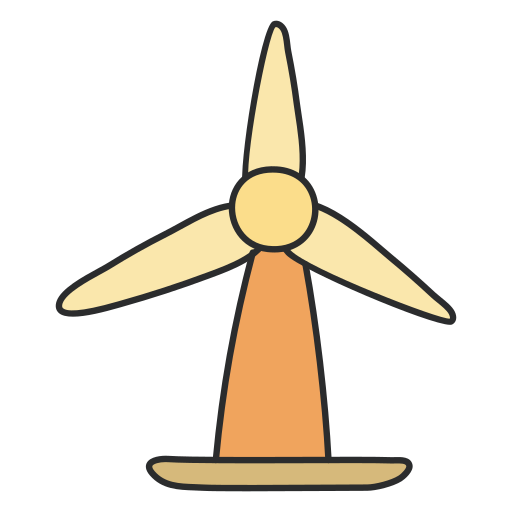 Wind turbine free icon Wind turbine free icon
