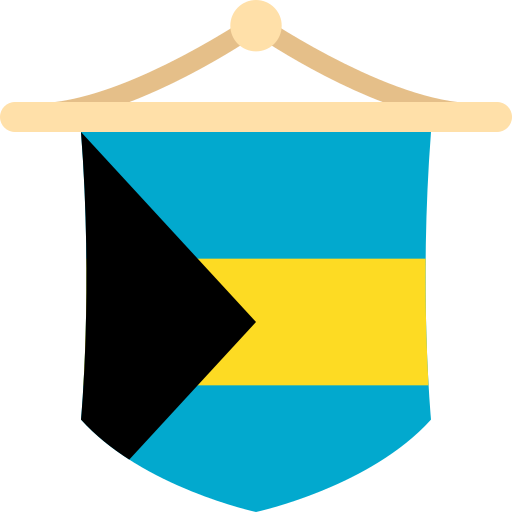 bandera de bahamas icono gratis