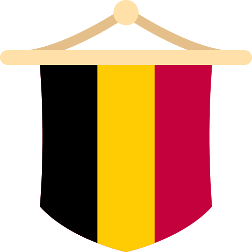 bandera de belgica icono gratis