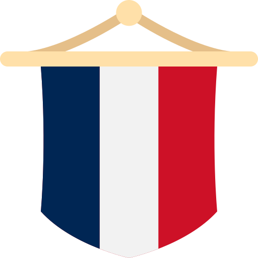 bandera de francia icono gratis