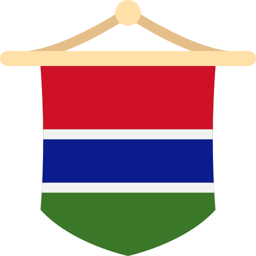 bandera de gambia icono gratis