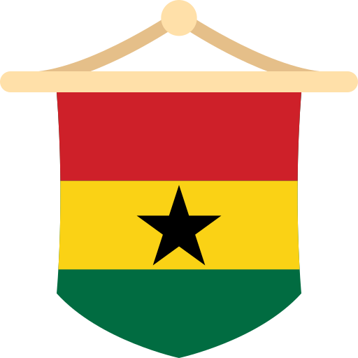 bandera de ghana icono gratis