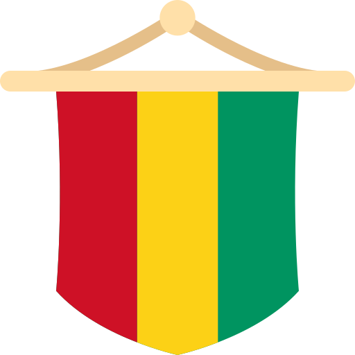 bandera de guinea icono gratis