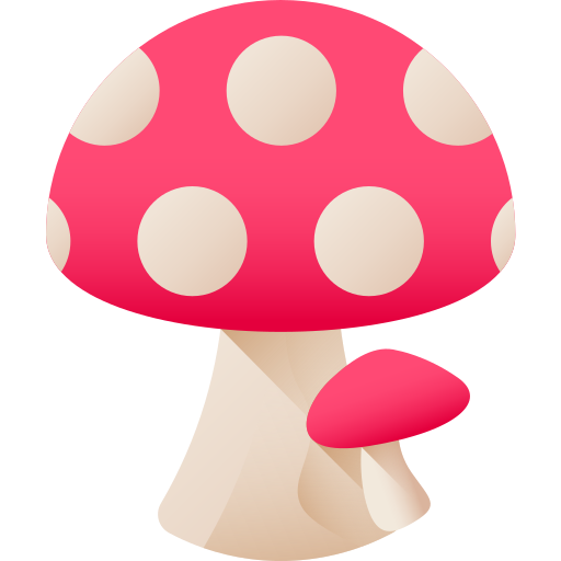 Mushroom 3D Color icon