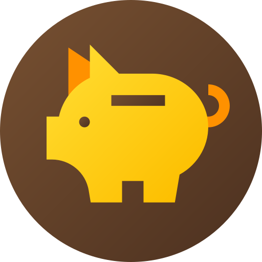 Piggy bank free icon