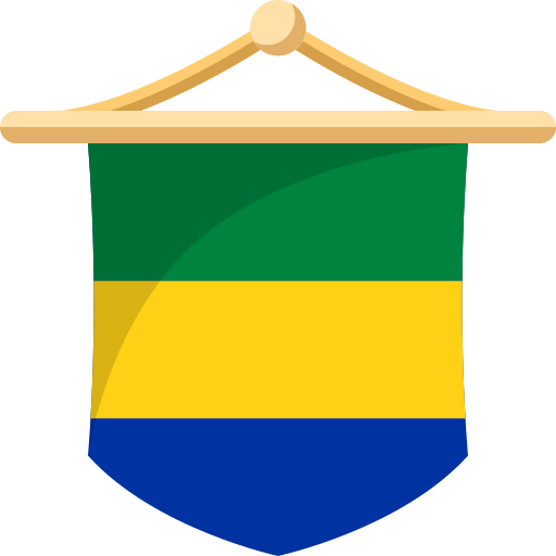 bandera de gabón icono gratis