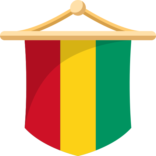 bandera de guinea icono gratis