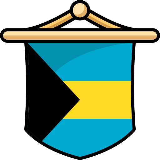 bandera de bahamas icono gratis