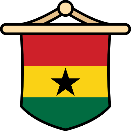 bandera de ghana icono gratis