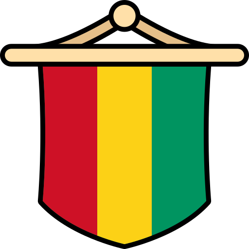 bandera de guinea icono gratis