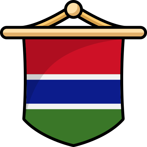 bandera de gambia icono gratis