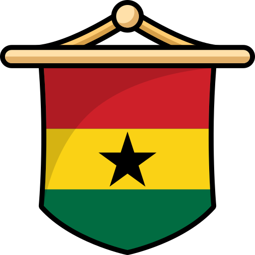 bandera de ghana icono gratis