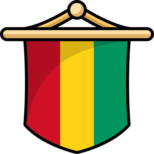 bandera de guinea icono gratis