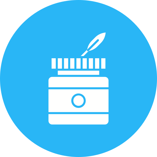 botella de tinta icono gratis