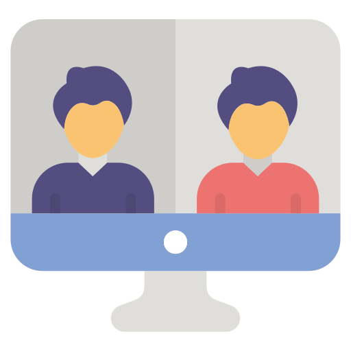 Video conversation free icon Video conversation free icon