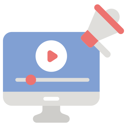 vídeo marketing icono gratis