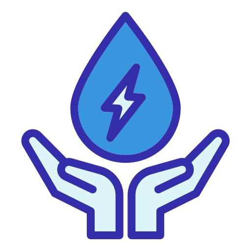 energía del agua icono gratis