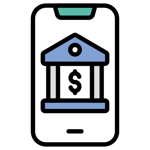 Mobile banking free icon