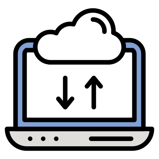 almacenamiento en la nube icono gratis