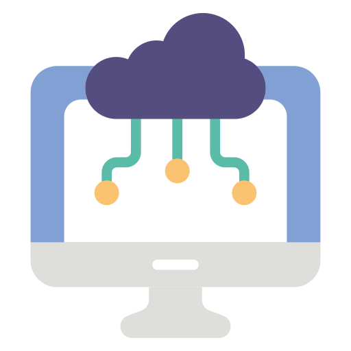 computación en la nube icono gratis