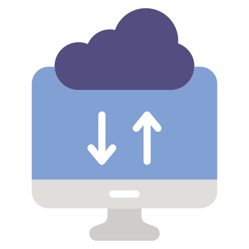 almacenamiento en la nube icono gratis