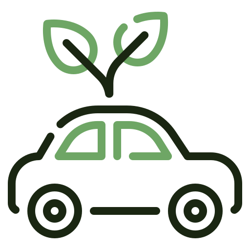 coche ecológico icono gratis