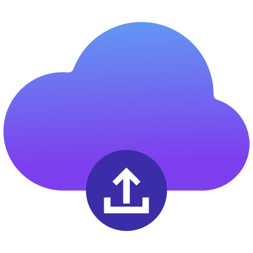 carga y descarga de datos en la nube icono gratis