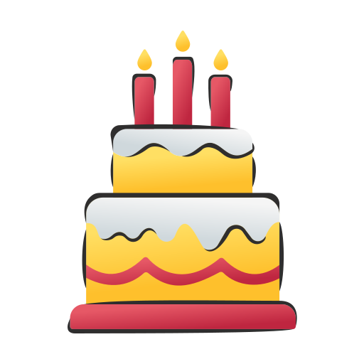 pastel de cumpleaños icono gratis