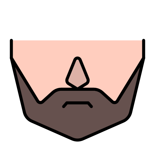 hombre con barba icono gratis