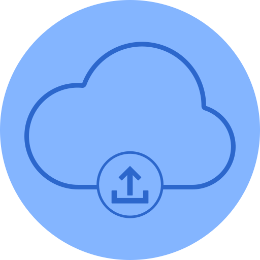 carga y descarga de datos en la nube icono gratis