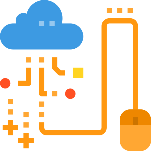 La computación en nube icono gratis