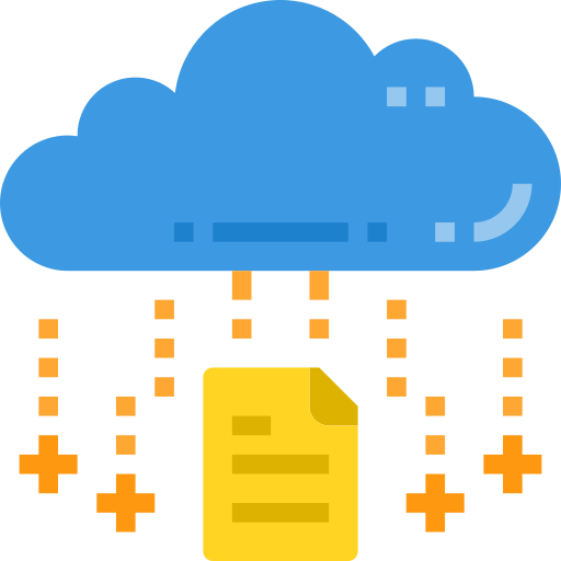 La computación en nube icono gratis