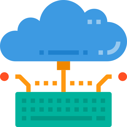 La computación en nube icono gratis