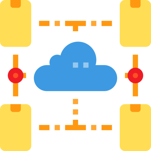 La computación en nube icono gratis